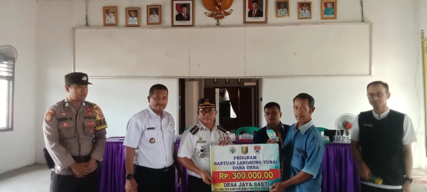 PEMBAGIAN BANTUAN LANGSUNG TUNAI (BLT) JULI DESA JAYA SAKTI 2025