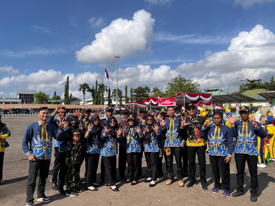Upacara Peringatan HUT RI ke-80 Di Simpang Pematang Mesuji