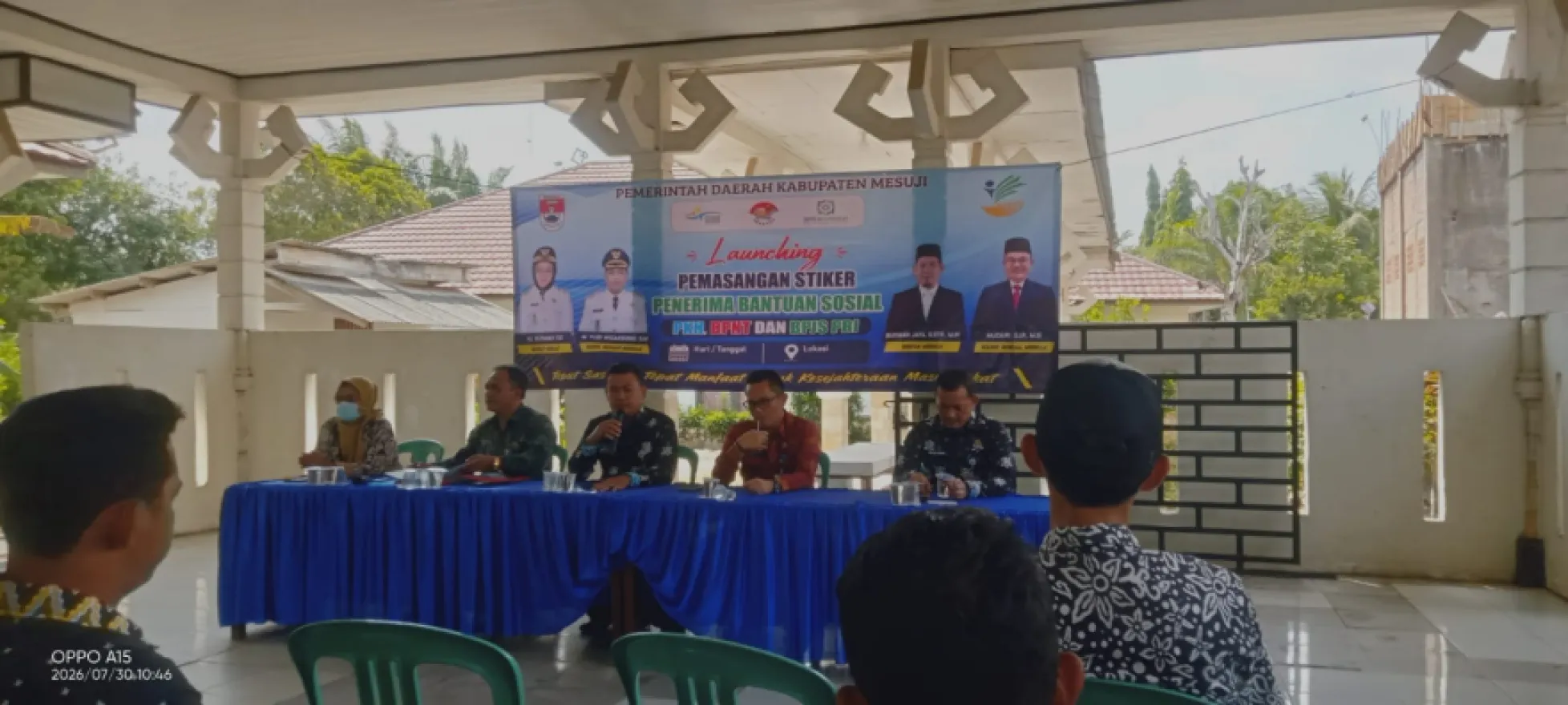 "LAUNCHING" Pemasangan Stiker Penerima Bantuan Sosial PKH,BPNT, DAN BPJS PBI
