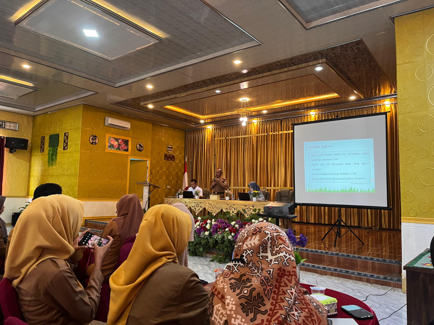 Sosialisasi aplikasi Edabu KP Desa Di Kabupaten Mesuji